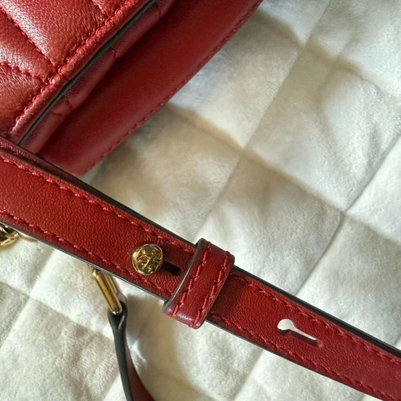 Tory Burch Kira Red Quilted Leather Bag ❤️ - Picture 14 of 15